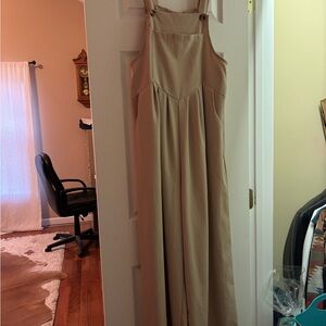 Cute Medium Tan Jumpsuit